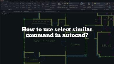 How to use select similar command in autocad?