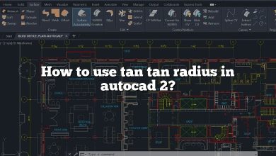 How to use tan tan radius in autocad 2?