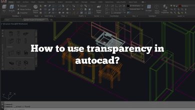 How to use transparency in autocad?