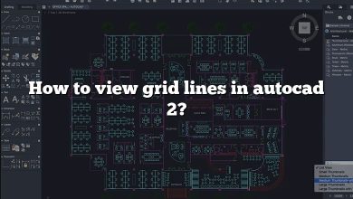 How to view grid lines in autocad 2?