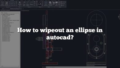 How to wipeout an ellipse in autocad?