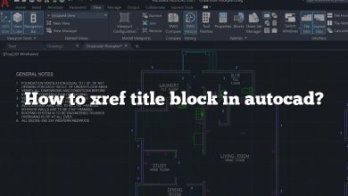 How to xref title block in autocad?