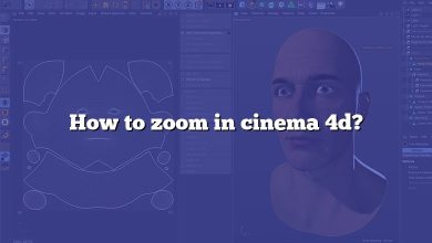 How to zoom in cinema 4d?