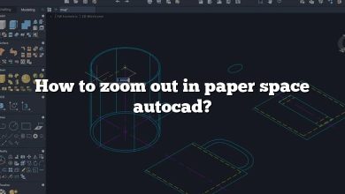 How to zoom out in paper space autocad?