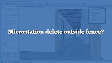 Microstation delete outside fence?