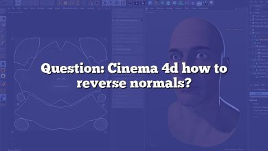 Question: Cinema 4d how to reverse normals?