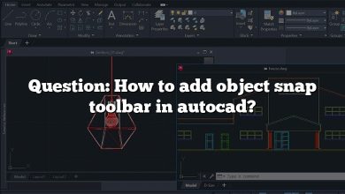 Question: How to add object snap toolbar in autocad?
