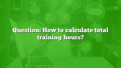 Question: How to calculate total training hours?