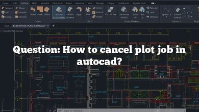 Question: How to cancel plot job in autocad?