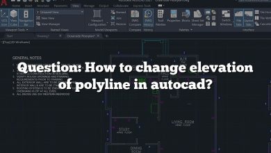 Question: How to change elevation of polyline in autocad?