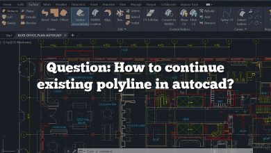 Question: How to continue existing polyline in autocad?