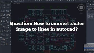 Question: How to convert raster image to lines in autocad?