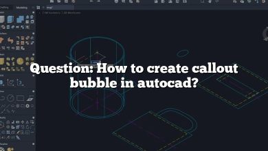 Question: How to create callout bubble in autocad?