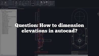 Question: How to dimension elevations in autocad?