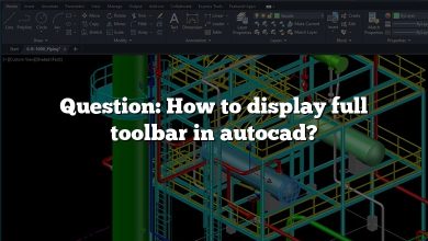 Question: How to display full toolbar in autocad?