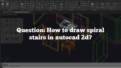 Question: How to draw spiral stairs in autocad 2d?