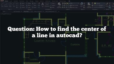 Question: How to find the center of a line in autocad?