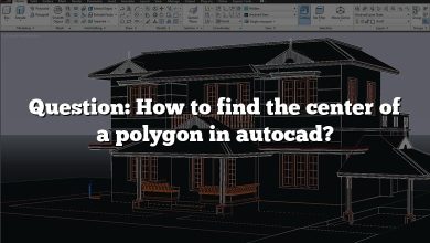 Question: How to find the center of a polygon in autocad?