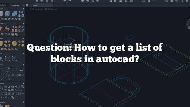 Question: How to get a list of blocks in autocad?