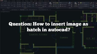 Question: How to insert image as hatch in autocad?