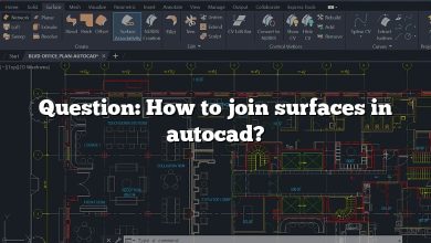 Question: How to join surfaces in autocad?