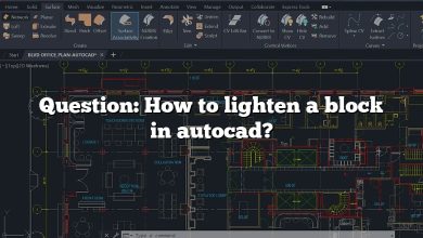 Question: How to lighten a block in autocad?