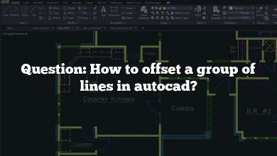 Question: How to offset a group of lines in autocad?