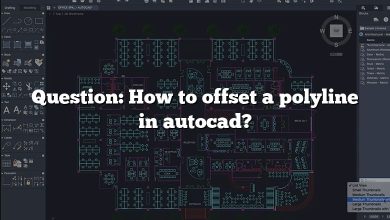 Question: How to offset a polyline in autocad?
