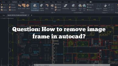 Question: How to remove image frame in autocad?