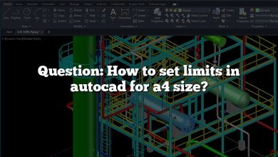 Question: How to set limits in autocad for a4 size?