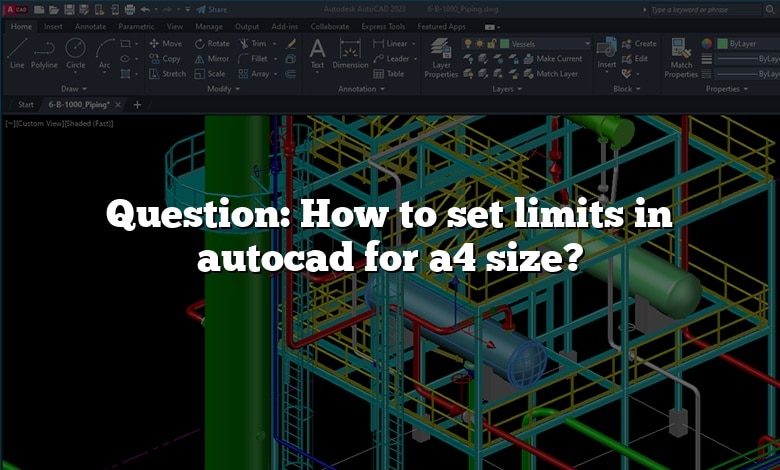 Question: How to set limits in autocad for a4 size? - CADdikt