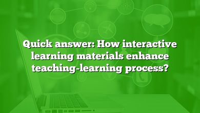 Quick answer: How interactive learning materials enhance teaching-learning process?