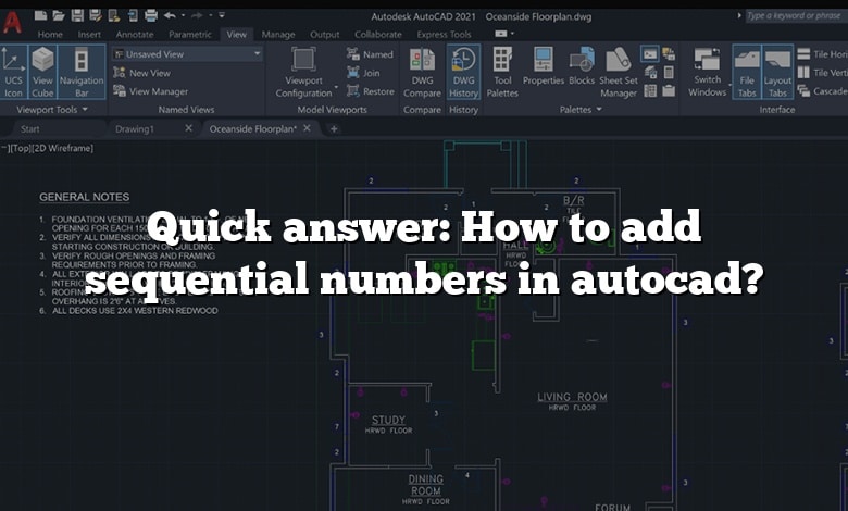 Quick answer: How to add sequential numbers in autocad? - CADdikt