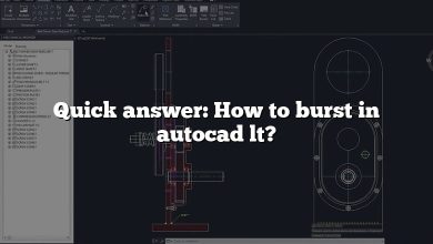 Quick answer: How to burst in autocad lt?