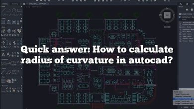 Quick answer: How to calculate radius of curvature in autocad?