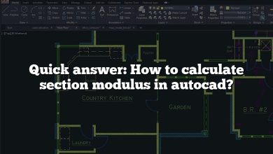 Quick answer: How to calculate section modulus in autocad?