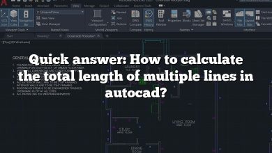 Quick answer: How to calculate the total length of multiple lines in autocad?