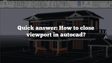 Quick answer: How to close viewport in autocad?