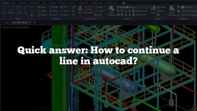 Quick answer: How to continue a line in autocad?