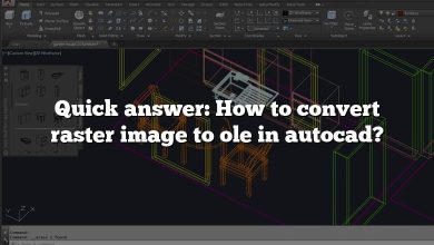 Quick answer: How to convert raster image to ole in autocad?