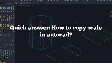 Quick answer: How to copy scale in autocad?