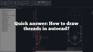 Quick answer: How to draw threads in autocad?