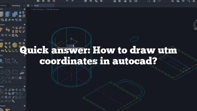 Quick answer: How to draw utm coordinates in autocad?