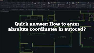 Quick answer: How to enter absolute coordinates in autocad?