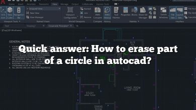 Quick answer: How to erase part of a circle in autocad?