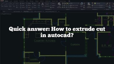 Quick answer: How to extrude cut in autocad?