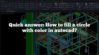 Quick answer: How to fill a circle with color in autocad?