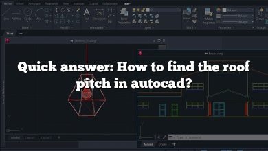 Quick answer: How to find the roof pitch in autocad?