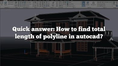 Quick answer: How to find total length of polyline in autocad?