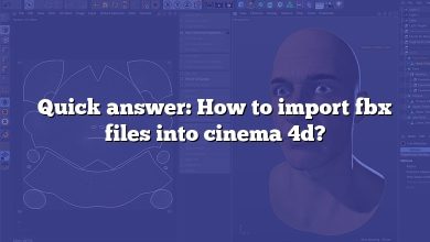 Quick answer: How to import fbx files into cinema 4d?